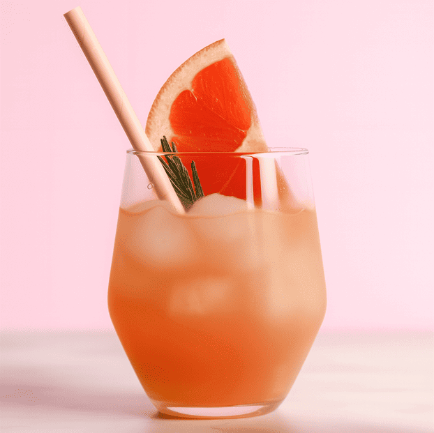 Erfrischender Grapefruitcocktail mit Eis