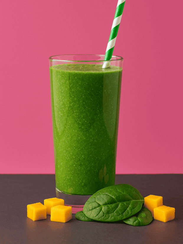 Grüner Detox Smoothie mit Spinat