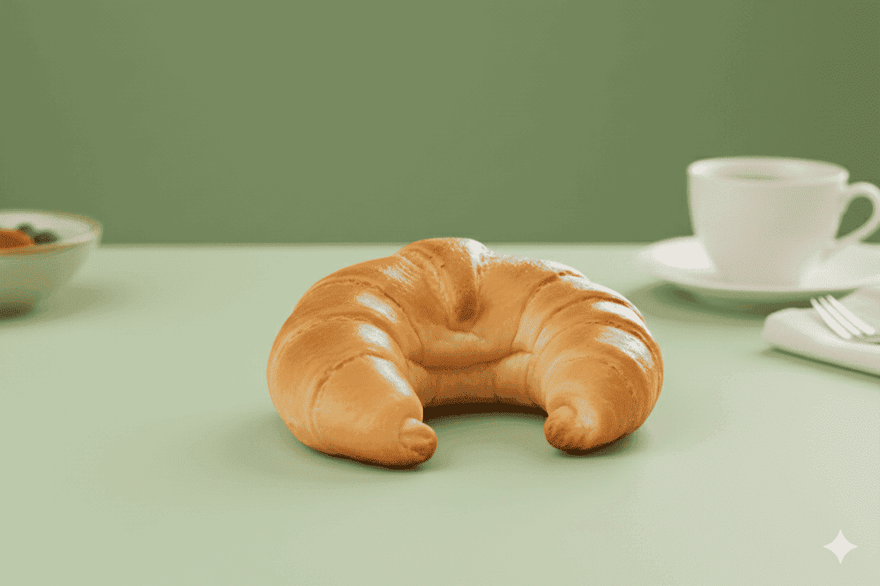 Veganes Hefehörnchen