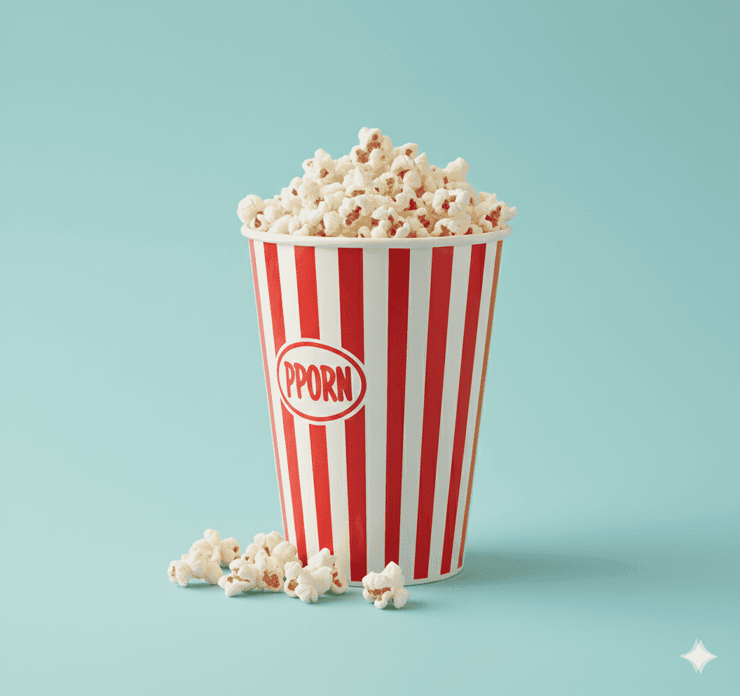 Veganes Popcorn in Schale